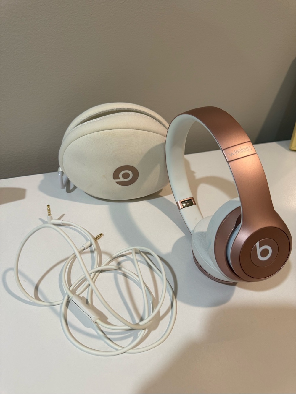 Wireless Over-Ear Headphones in Rose Gold